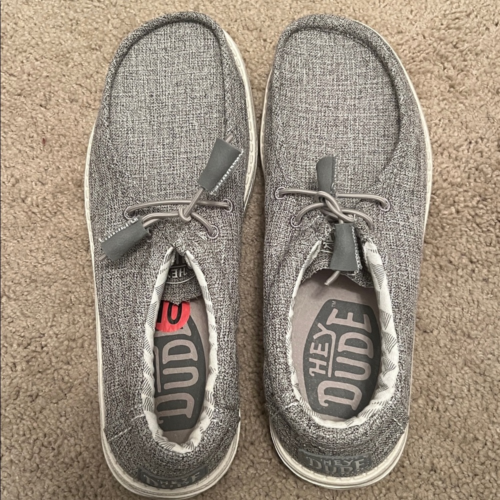 Hey Dude Casual Slip-On Loafers Wally Linen Iron